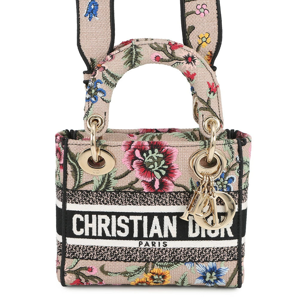 Christian Dior handbag Lady LITE Floral Flower flower bag